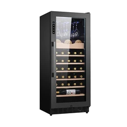 LANYI Single-Zone Display Beverage Fridge Drink Cooler Luxury Led Spotlight Light Wine fridge Coolers