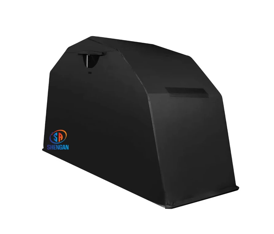 Outdoor 600d Polyester Oxford Folding Motorcycle Bike Box Garage Storage Cover Set Hard Shelter