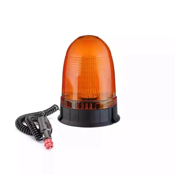 E-mark 12-24v Leds Led Beacon Warning Light Amber/ Clear Flash Warning Light Warning Rotating Beacon Light With Flexible Mount