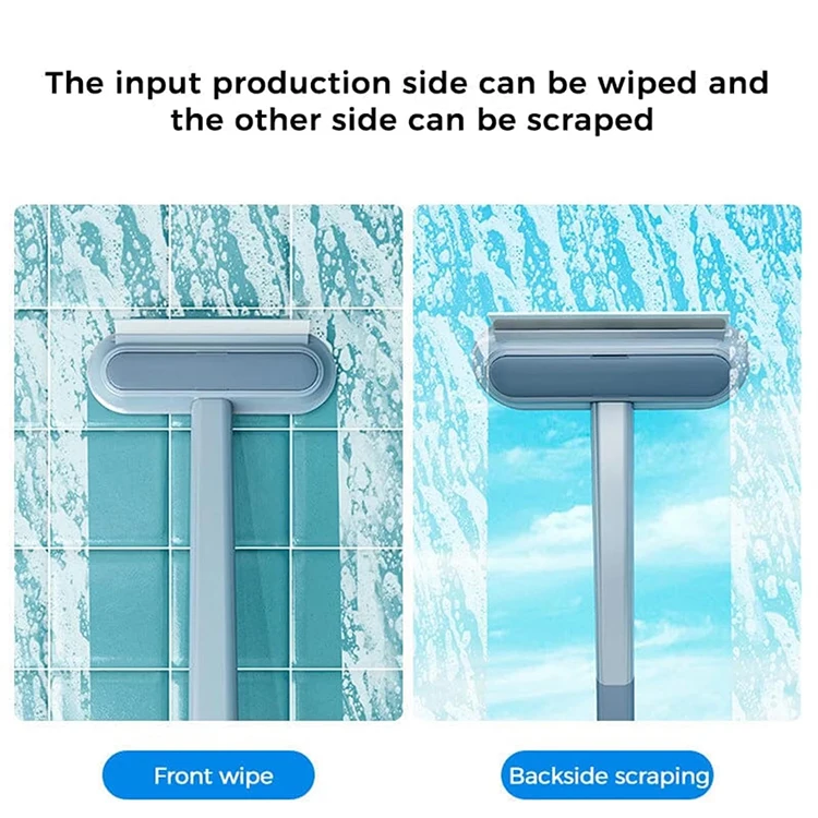 New Design 4 in 1 Window Sponge Rubber Wiper Screen Cleaner Glass TPR Scraper Plastic Window Silicone Squeegee