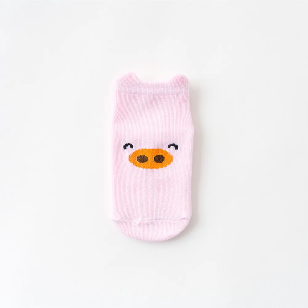 Wholesale Baby Socks Newborn Custom Infant Combed Cotton Animal Ankle Antislip  Dress Toddler Winter Cute Cartoon Kids Sock