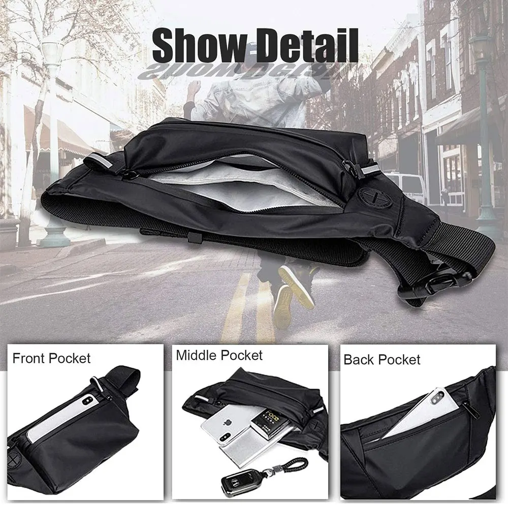 Wholesale Water Resistant Fanny Packs Crossbody Waist Bags for iPhone 13 12 Pro,Fanny Packs for Women Men Walking Sport Travel