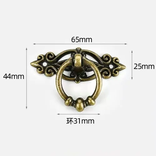 Zinc Alloy Door Handle Pull Ring For Furniture Ring Pull Black Door Window Handles