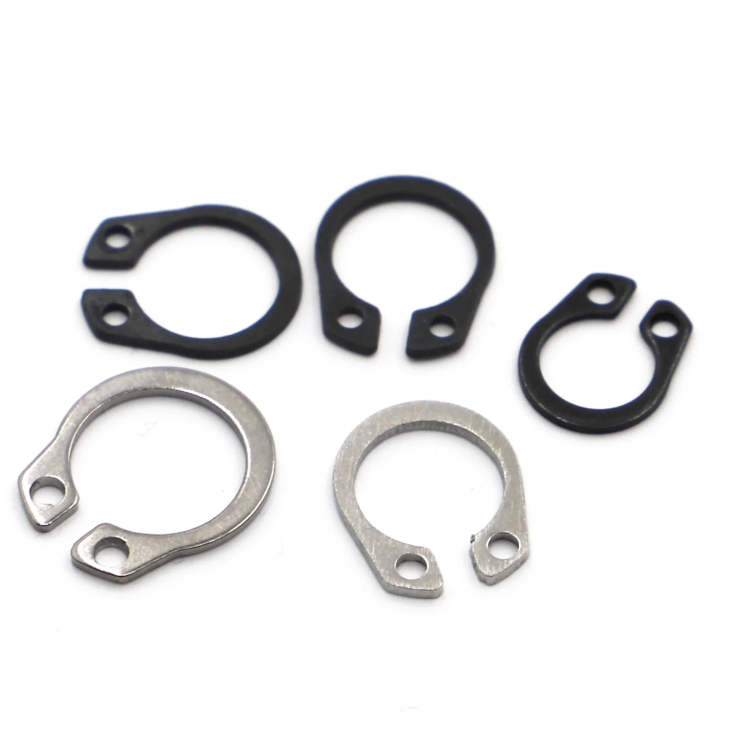 SDPSI 5-50pcs C Type External  Retaining  for Shaft Stainless  Black Carbon Steel Circlip Snap Rings DIN471 GB894