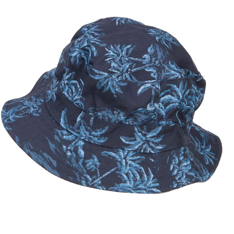 Wholesale Oem Factory Custom Your Logo Pattern All Over Print Fisherman Sun Shade Beach Cap Bucket Hat