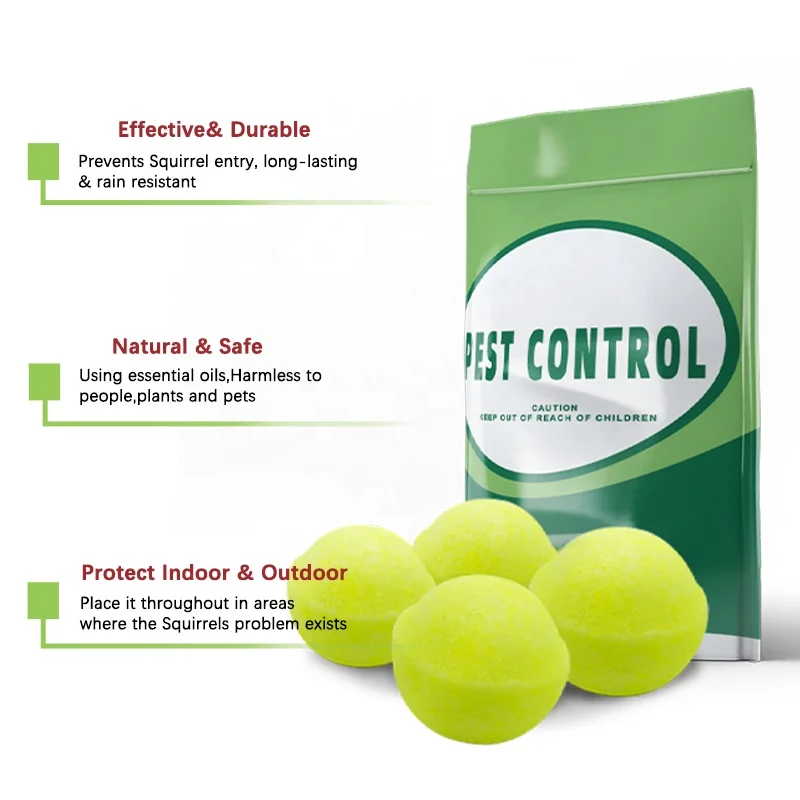 Squirrel Repellent, Fox Raccoon Rat Squirrel Animal Repeller, Ultrasonic Solar Power Pest Control Animal Rodent