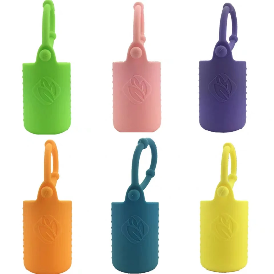Hot Sale Essential Oil Perfume Silicone Sleeve Carrying Bottle silicone