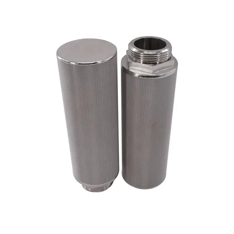 Customized 1-200um stainless steel sintered mesh filter element filter element for silver powder dryer