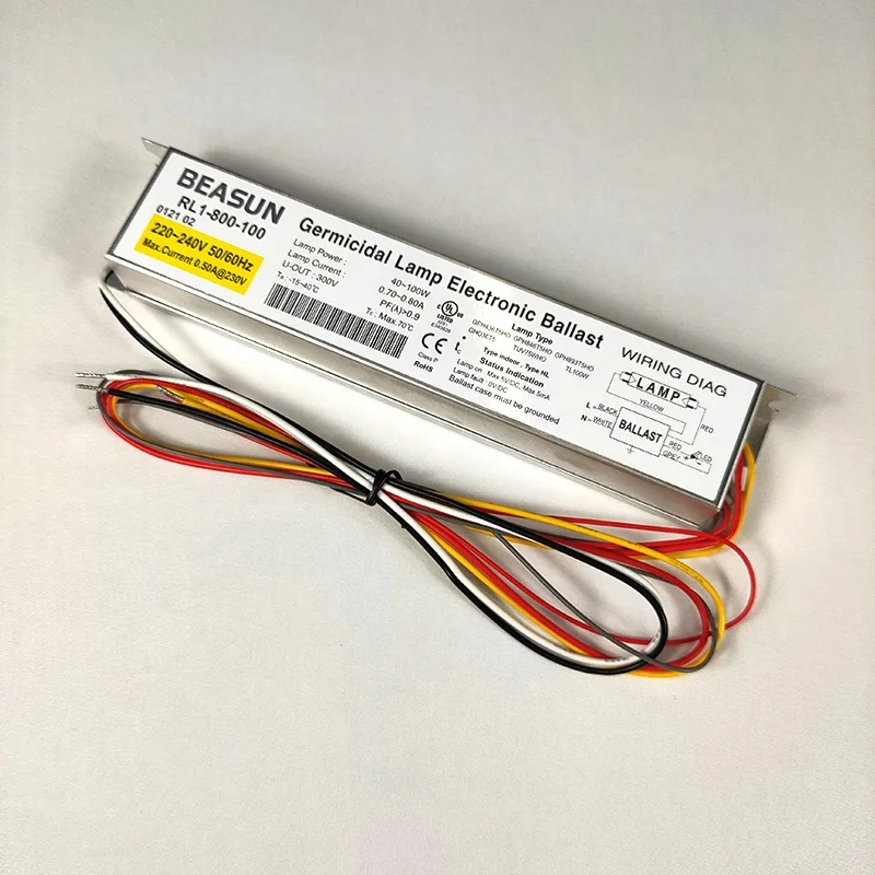 BEASUN Hot Sale Instant Start Electronic Ballast For 220-240V UV Lamp Power 40-100W