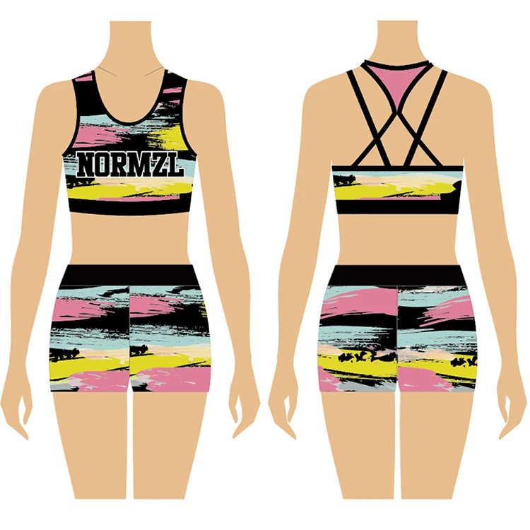 OEM пользовательская Сублимация Cheerleader детская Униформа Cheer тренировочная