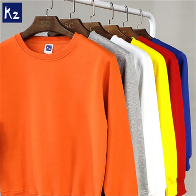 
K2 Hot Sale 55% Cotton 45%Polyester Fleece quality Plain Color OEM Logo Men Sweatshirt 