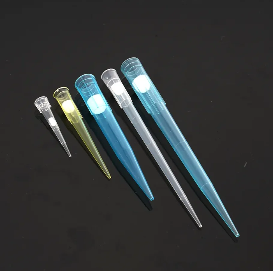 Free Samples With Bag Perkin Elmer 100ul-1000ul Pp Material Disposable Pippet Filter Yellow 200ul Pipette Tips