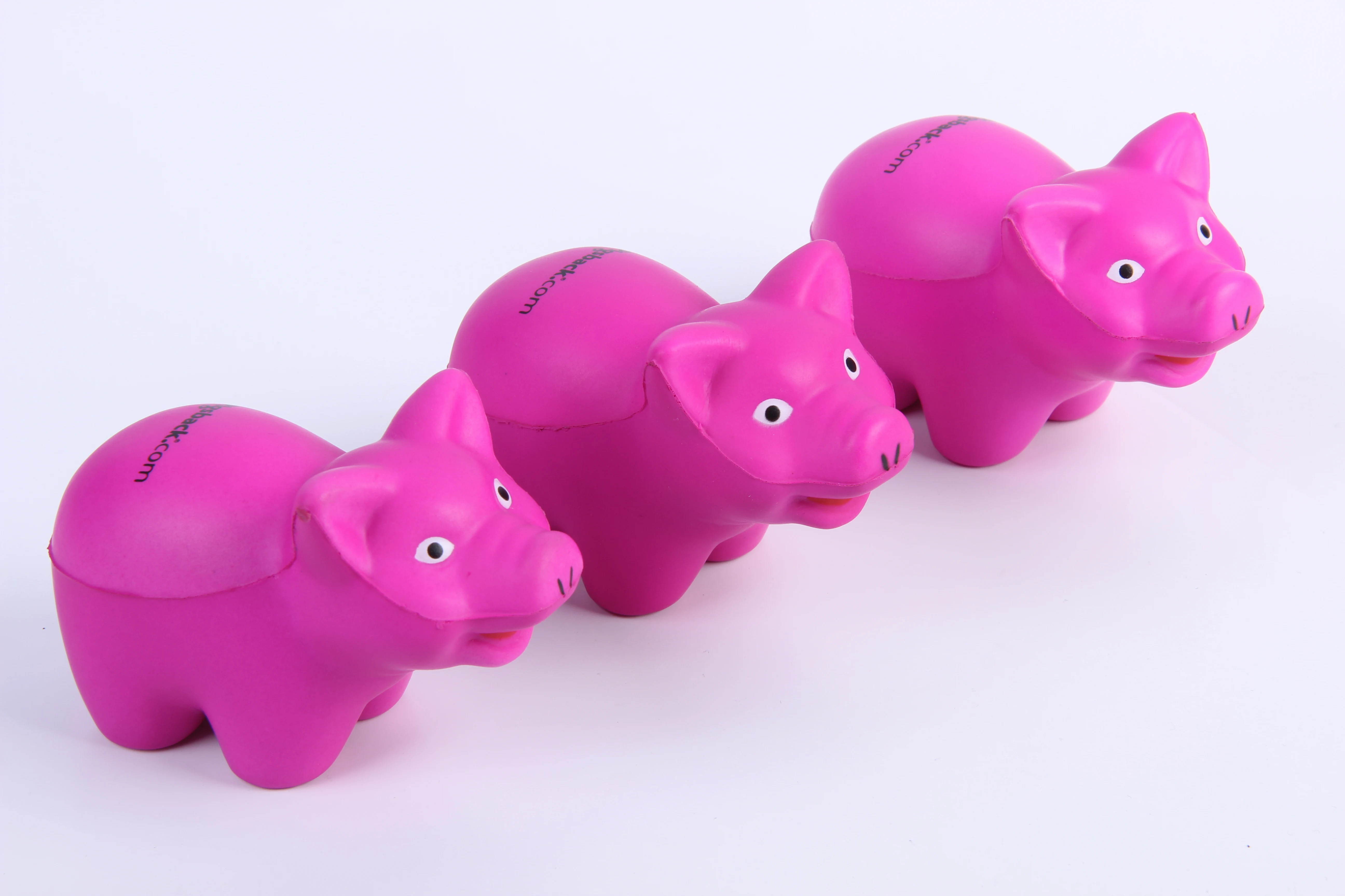 Promotional PU Foam Animal Pig Stress Ball Custom Logo PU Anti Stress Toy Ball Squeeze Toys