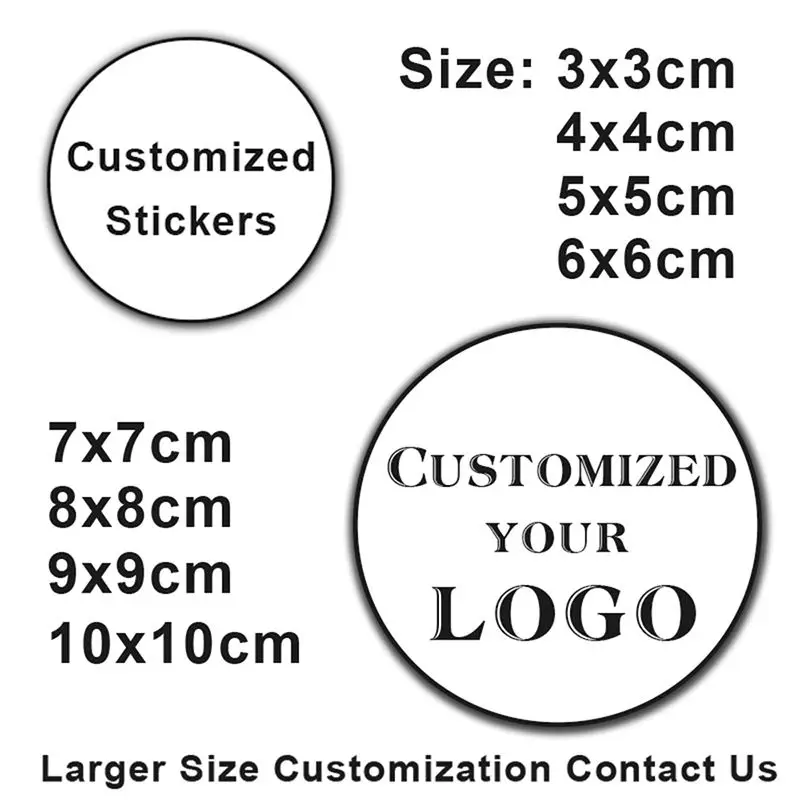 Custom LOGO 3-10cm Wedding Sticker Personalized Design Label Packaging Candy Gift Box Bottle Seal Stickers Self-adhesiv Decal