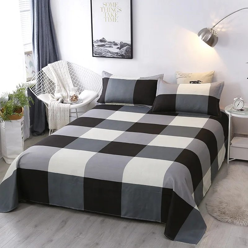 Bedding Set Wholesale Bed Sheet Set China Manufacture Stock Polyester Children Woven Simple 100% Polyester 40 Wearable 2 Pcs