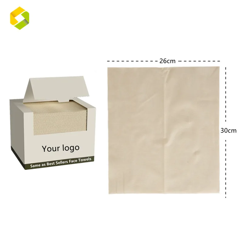 Biodegradable Face Towels Clean Towels Disposable Makeup Remover Wipes Facial Washcloths for Sensitive Skin