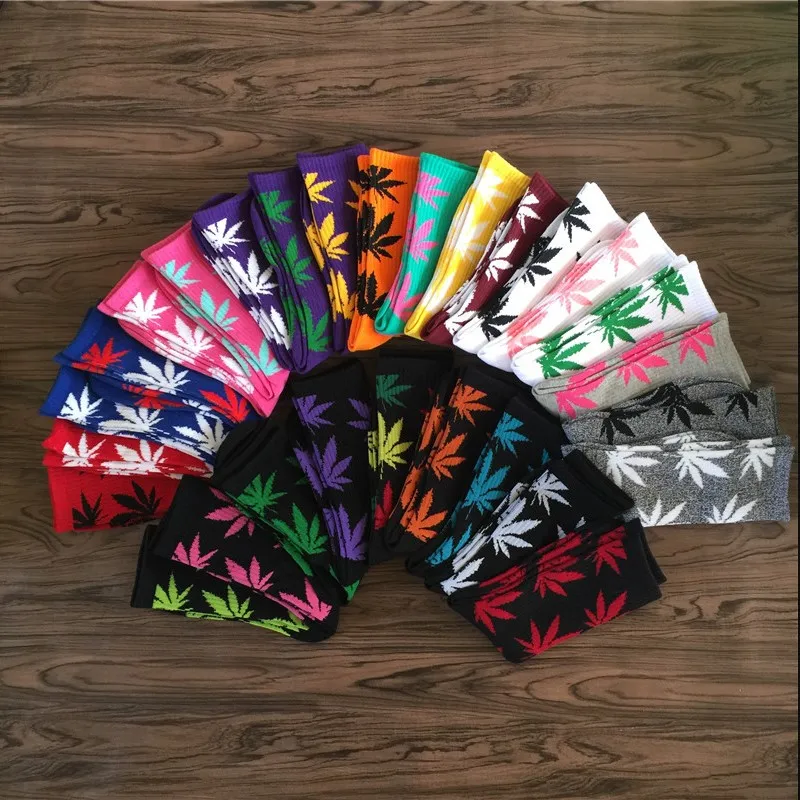 
Cheap Women Men Ankle Maple Sock Hemp Meias Leaf Female Spring Summer Autumn Skateboard Hip Hop Socks 