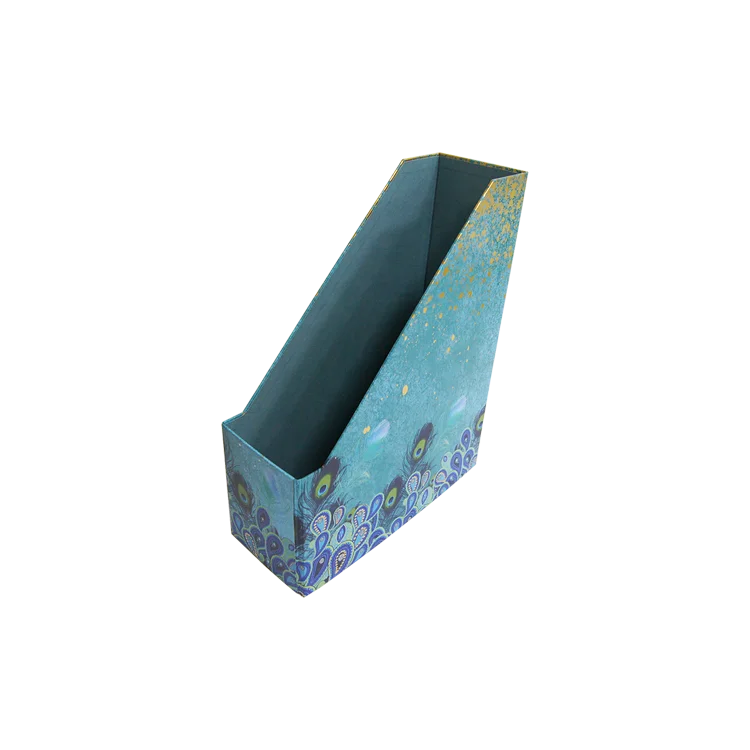 custom designer office folding cardboard paper box file