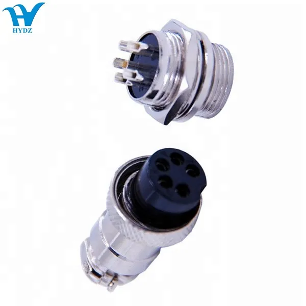 Metal Male Female Aviation 3/4/5/6/9/10 Pin Cable Connector GX16 Aviation Plug 16mm