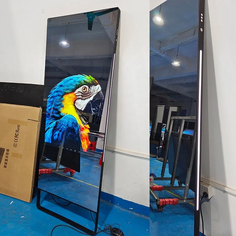 Custom Logo Fitness Teaching Mirror Smart Exercise Smart Workout Mirror Smart Mirror Touch Screen For Training