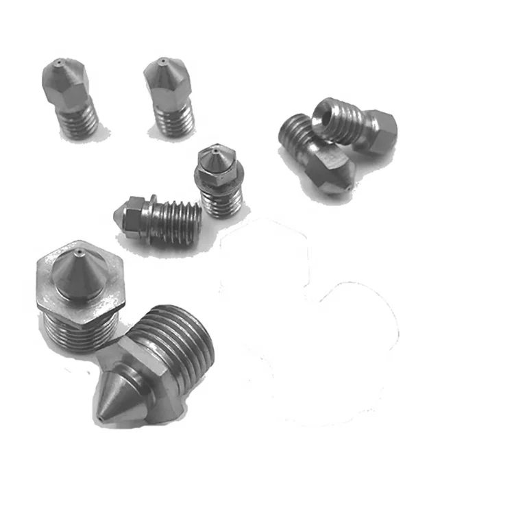 customized 0.25mm 0.4mm 0.6mm 0.8mm  high pressure precision tungsten carbide 3d printer nozzle