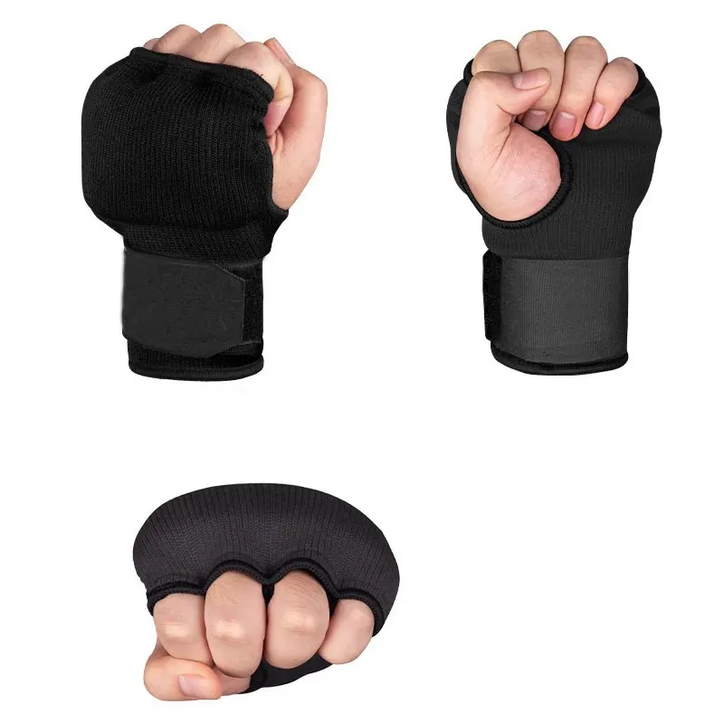 Thai Boxing gel Gloves Half Finger wraps Hands Boxing To resist and fight Boxing Glove Two in One