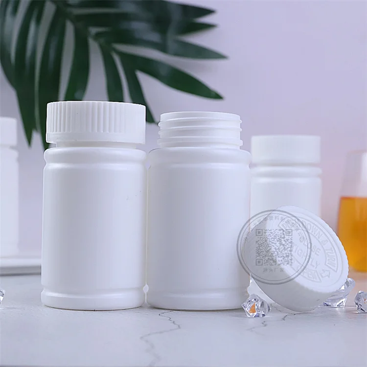 PET Vitamin bottle Round plastic pill, capsule, supplement tablet, liquid, powder