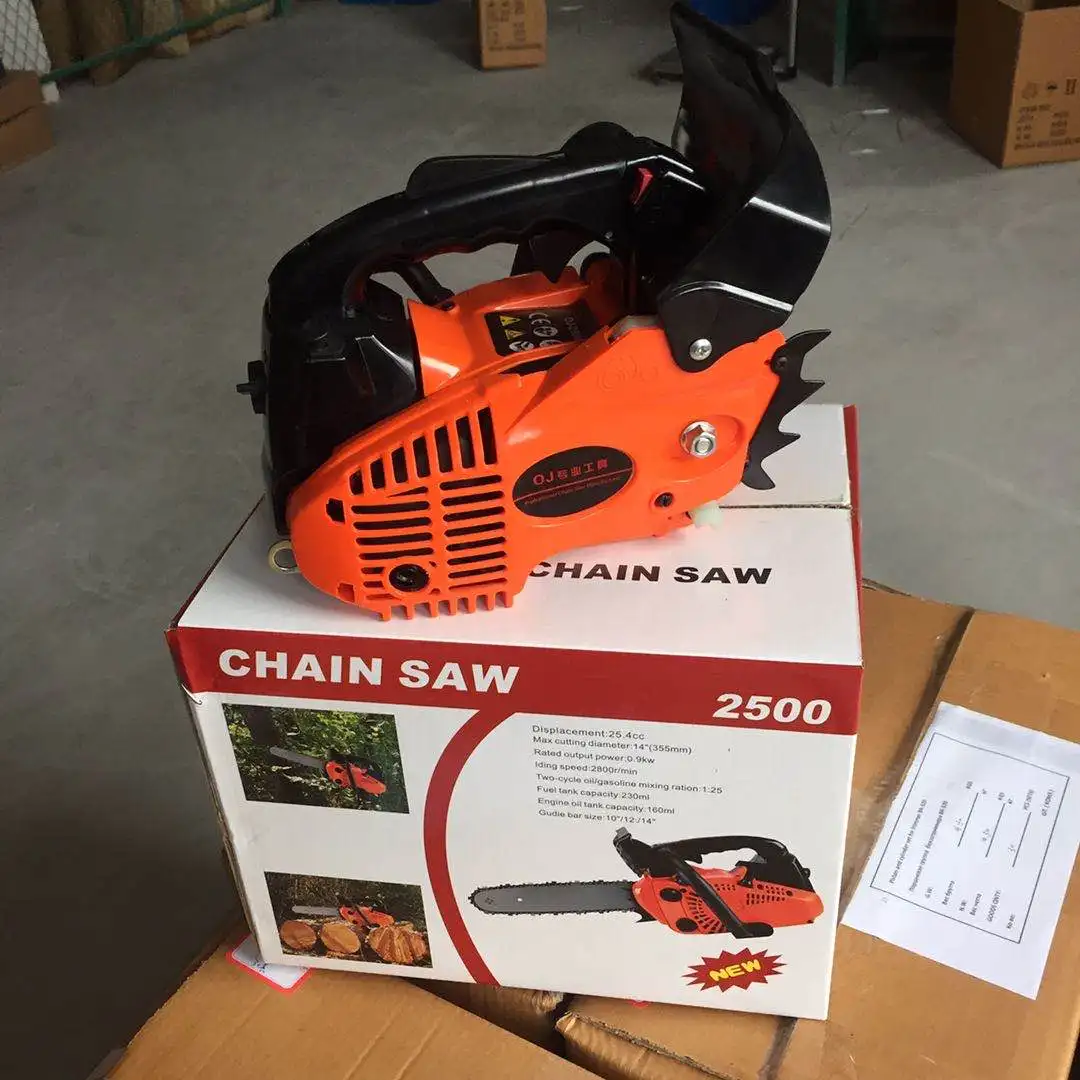 2500 New Bestselling Wood Cutting Chainsaw 0.9KW 2-Stroke Gasoline Chainsaw Chinese Chainsaw