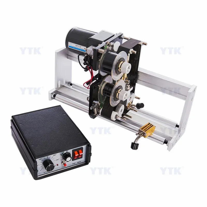 Automatic Expiry Date Batch Number Coding Machine Ribbon Printing Machine Printer Coder For Labels Plastic Bags Boxes Bottles