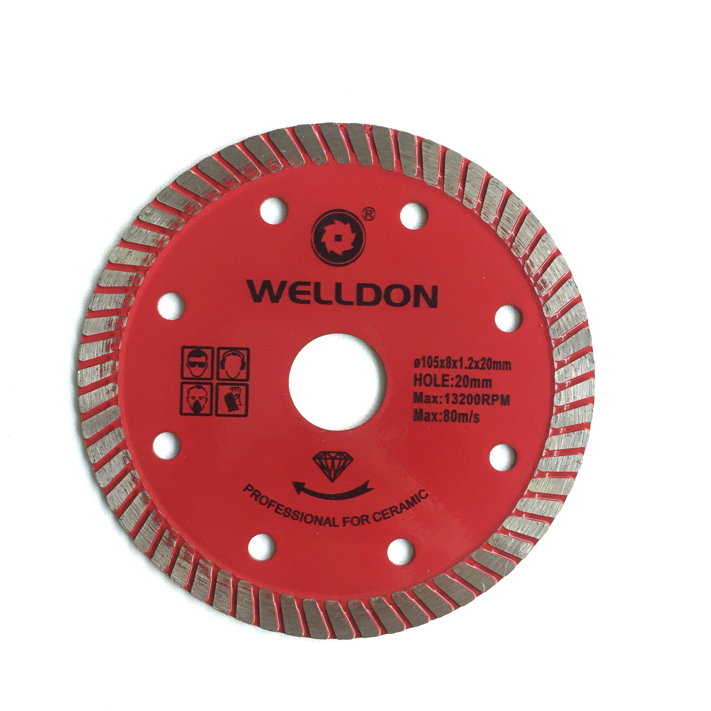 4 inch super ultra thin diamond blade circular ceramic turbo saw  brazed cutting stone ceramic saw blade cutting supplier