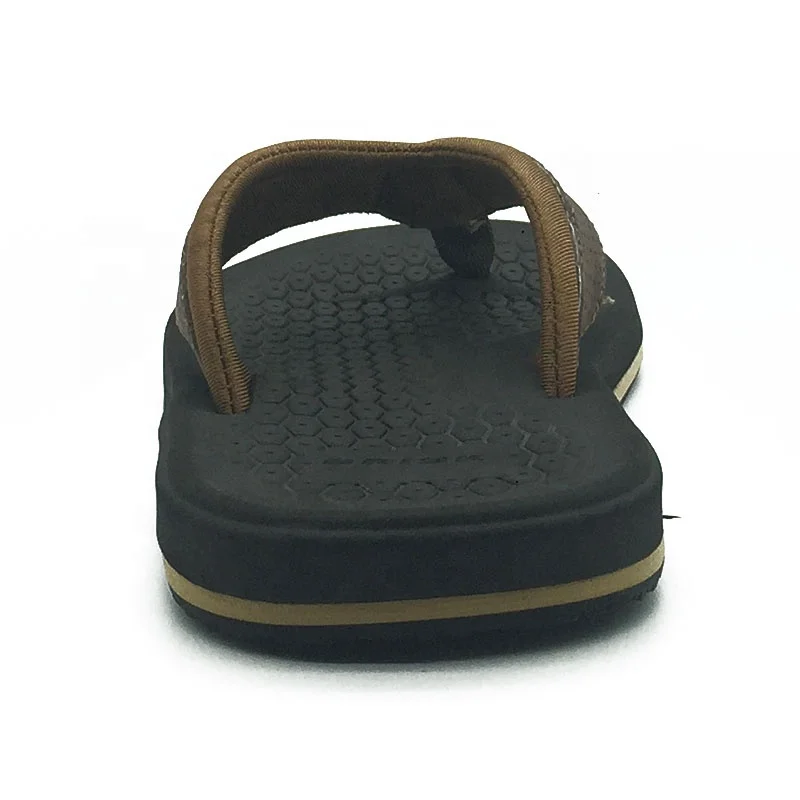 Men Sandals Durable Beach Flip Flops Flat Soft Cushion Sandals for Men Textile Breathable Beach Slippers Casual Shoes Non-slip