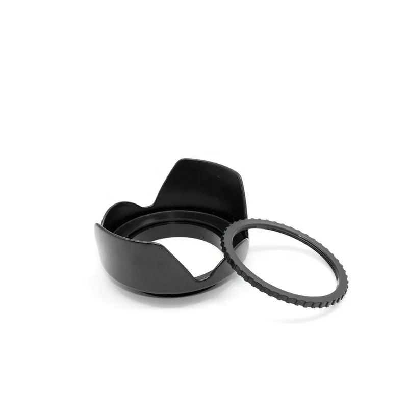 62mm/67mm/72mm/77mm/82mm Professional Camera Lens Hood Flower Shape Screw Mount Lens Hood Shade Light Shield Sunshade Protector