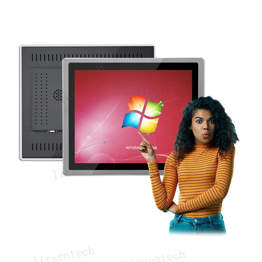 12 1 дюймовый монитор индикаторной панели алюминиевым ободком IP65 водонепроницаемый (Национальная ассоциация владельцев электротехнических Power over Ethernet PoE сенсорный гибкого сенсорного экрана дисплея