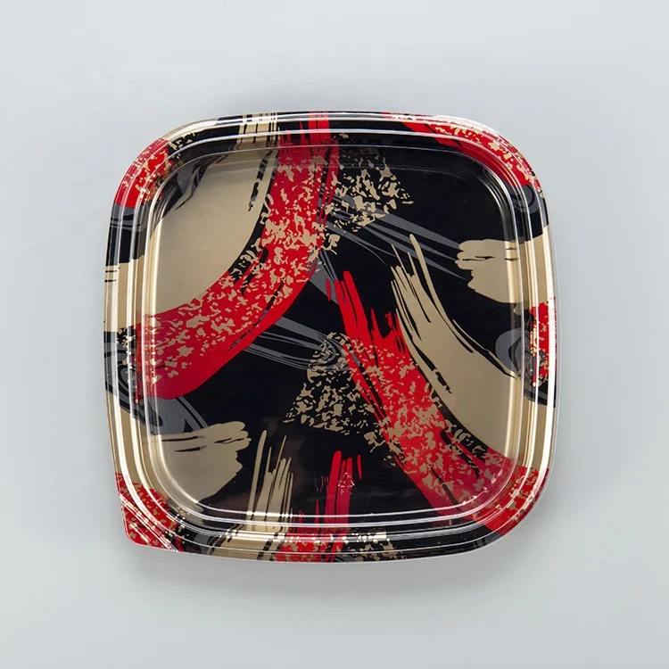 LOKYO коробка для еды на вынос, суши, Квадратный пластиковый одноразовый поднос для суши