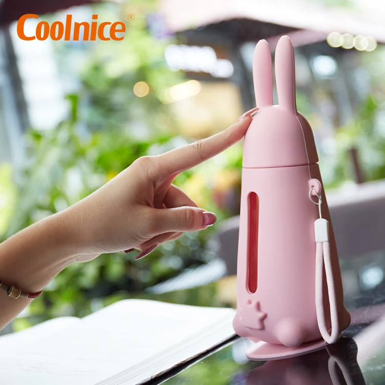 Новая китайская стеклянная бутылка воды с крышкой из пищевого силикона