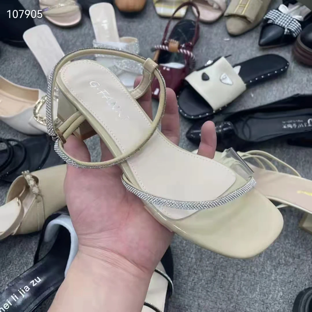 Bulk Wholesale Cheap Ladies Flat Fashion Slippers Boots Sneakers Mixed Stocks Shoes