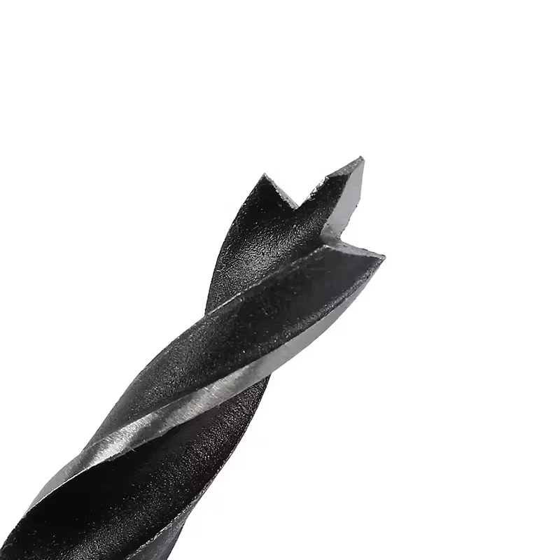 AutoErizo Brad Point Drill Bit Round Shank Double Groove Woodworking Drill Twist Drill Bit