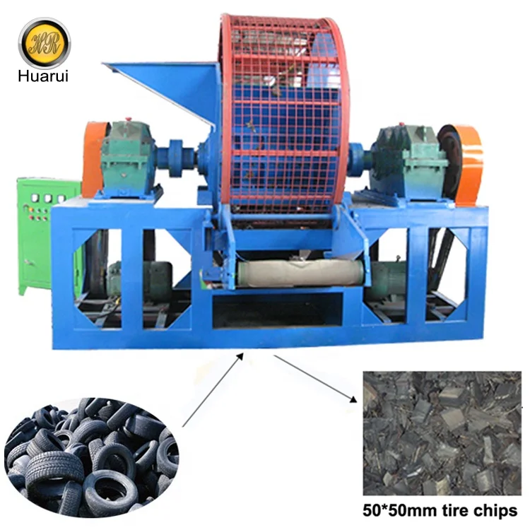 Recycling Machine TS-1000 Rubber Shredder, Tire Shredder