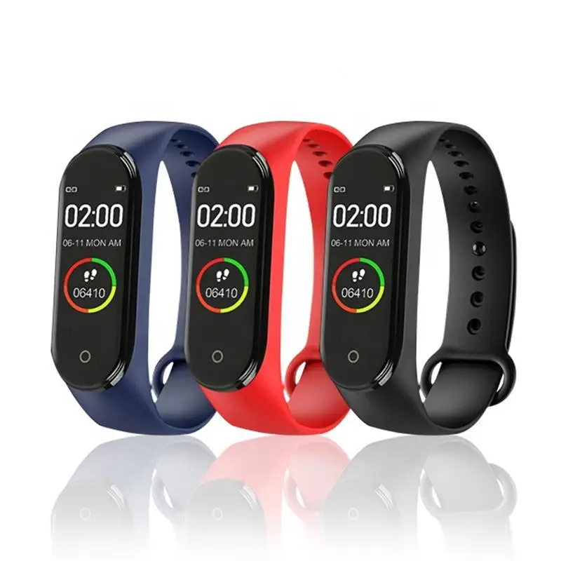 Hot sales M4 Band 4 Fitness Tracker Display Heart Rate Monitor Waterproof Bracelet Activity Tracker Weather Forecast Smart Watch