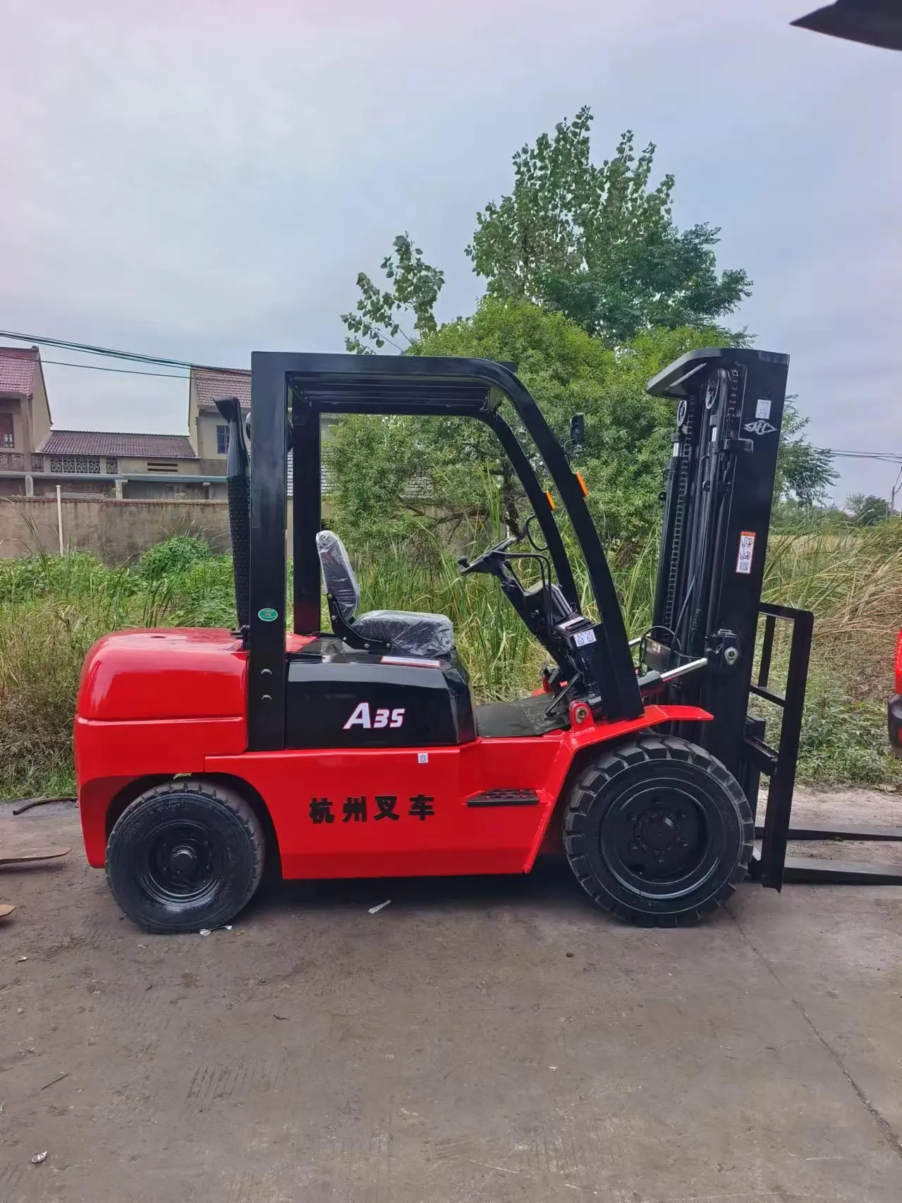 Original Used Excavator Machine Hangcha CPC35 Forklift 3.5Ton Used Backhoe Road Roller Excavator Low Price Excavator Machine