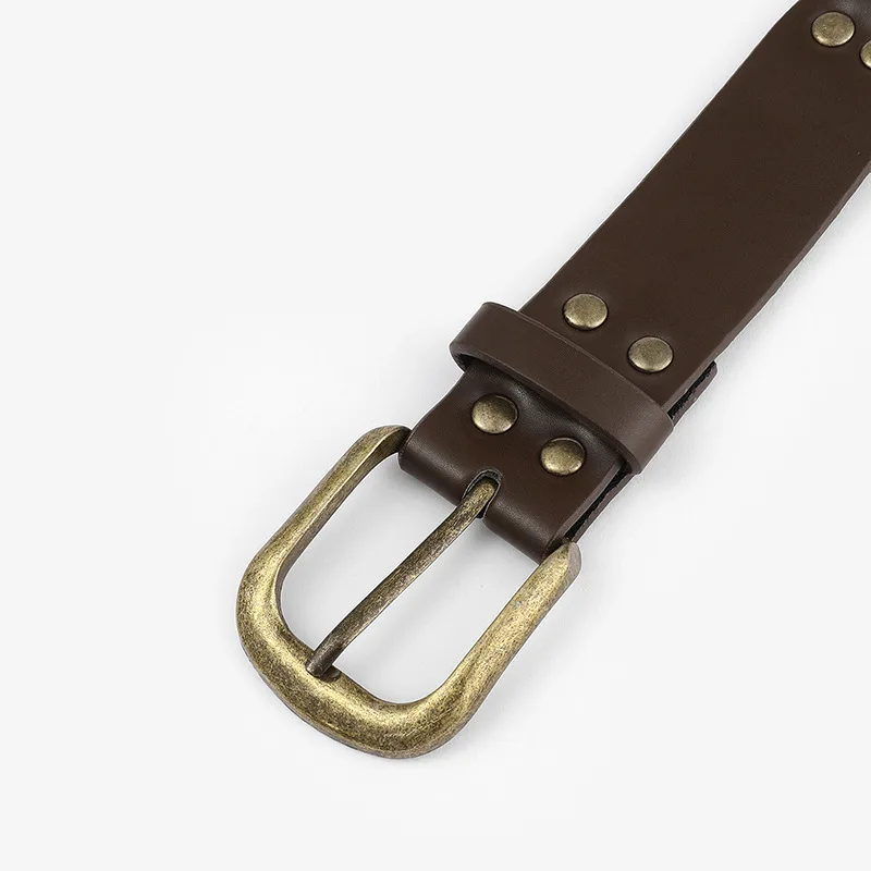 Custom Vintage Studs Concho Hot Girl Belt Western Cool pu leather Chain Belt
