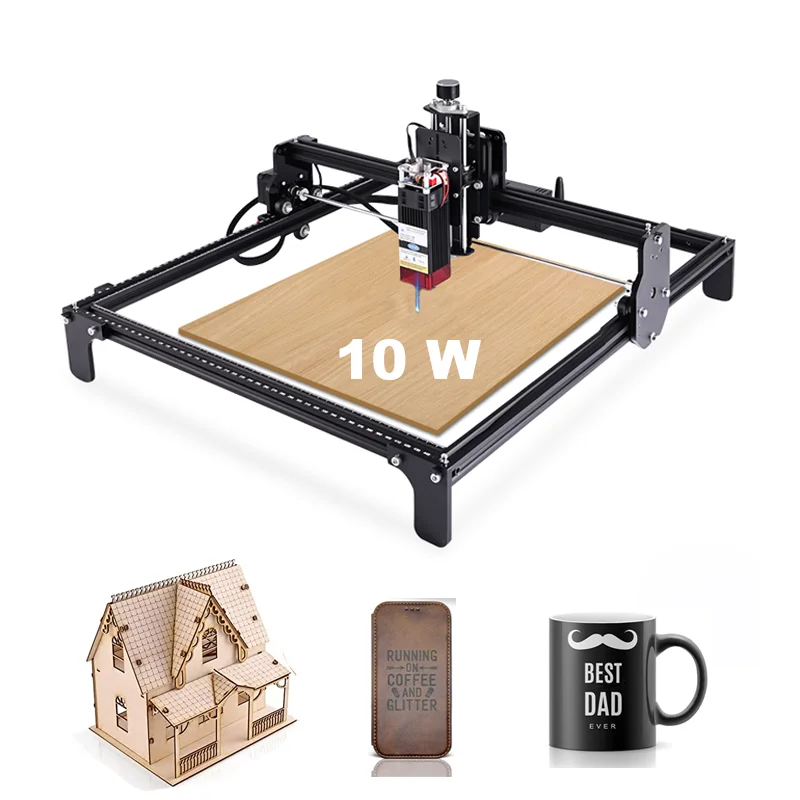 10 watt desktop diode laser engraver, portable ring card lazer wood engraving machine mini