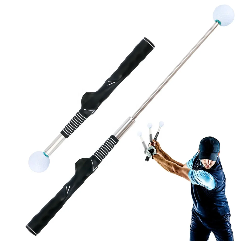Wholesale Golf Tempo Swing Trainer Equipment Telescopic Warm Up Practice golf Training Aid