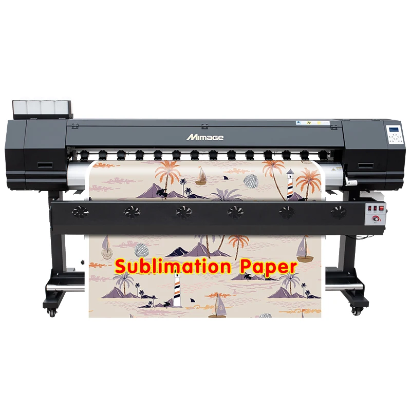 High Speed 1.8m/6ft 4720/3200 printhead sublimation textile fabric printing machine large format printer price