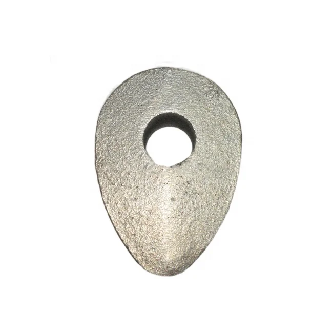 Zinc plated steel solid wire rope thimble