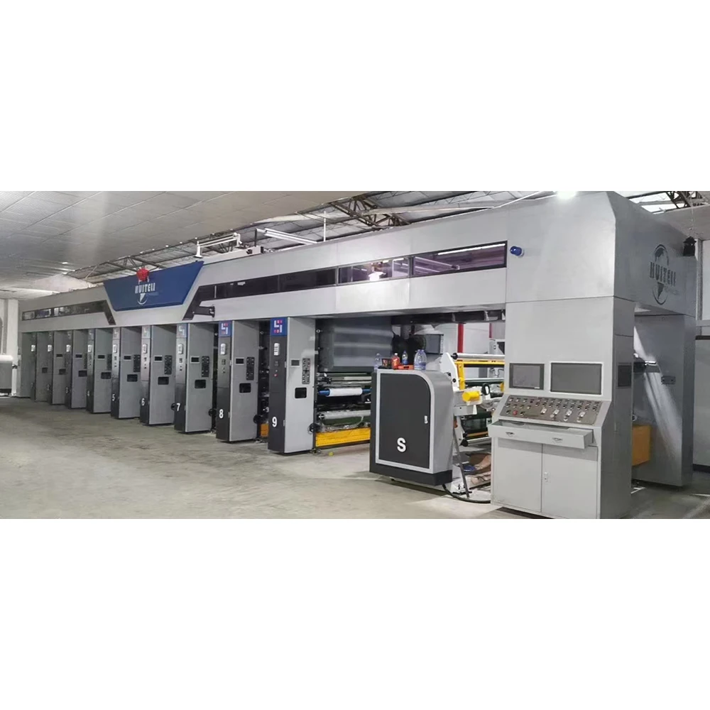 Top Electronic Shaft Rotary Gravure Printing Machine Automatic Color Plastic Film Gravure Printing Machine