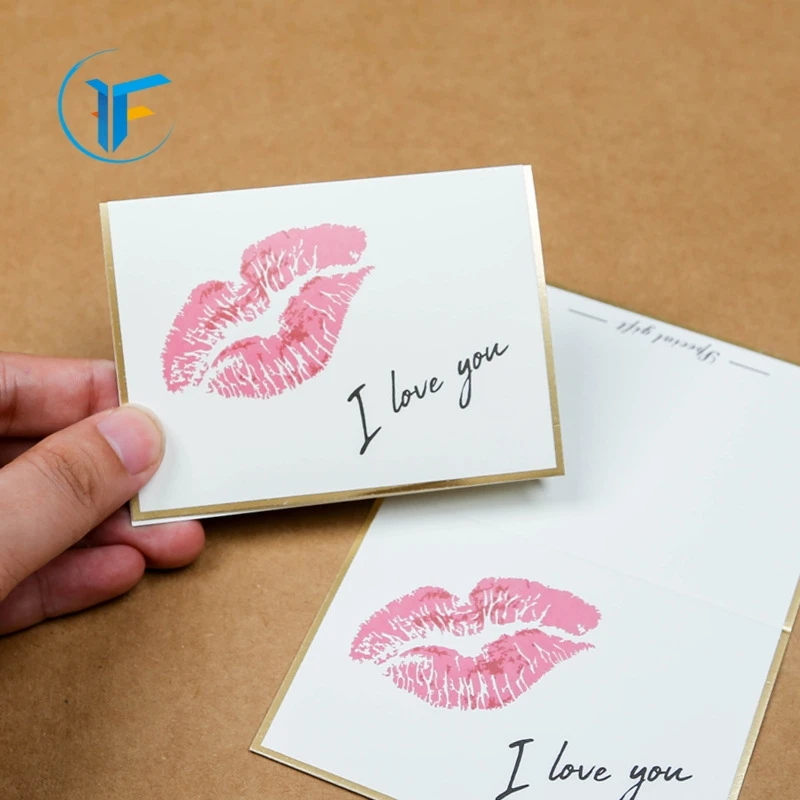 Factory Price Art Paper Thank You Card for Business with Custom Logo