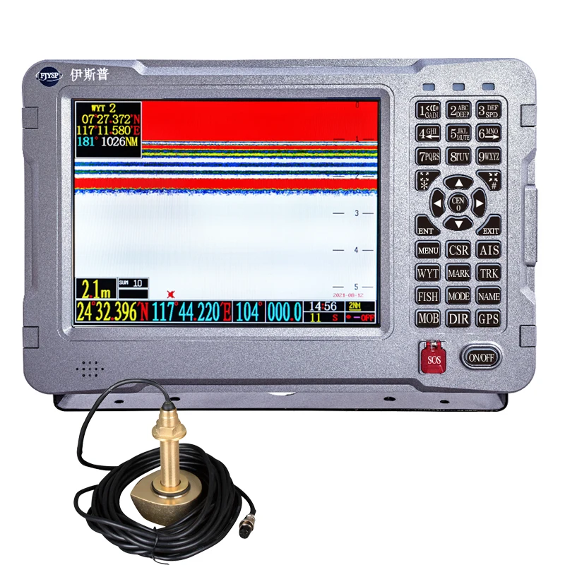 Однолучевой эхолот YSP HD- MAX с GPS-датчиком уровня