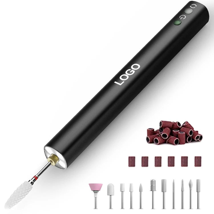 Портативные пилочки для ногтей, легкий наконечник для маникюра и педикюра, акриловый салонный инструмент, дрель для ногтей для домашнего использования, дизайн ногтей