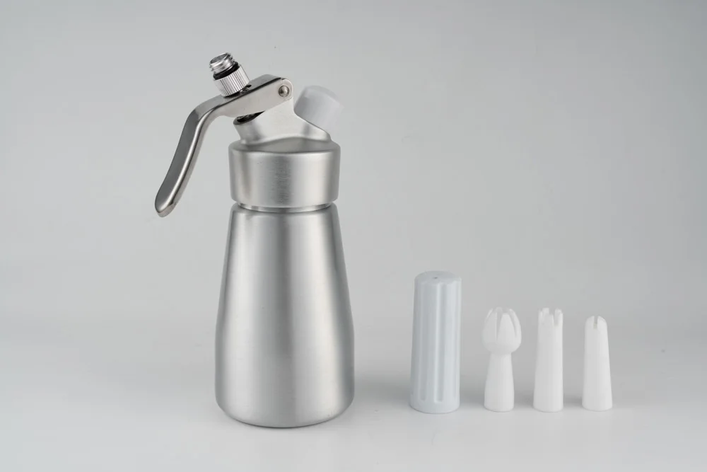 OEM Factory Customize High Quality 250 ml Aluminum Cream Whip Dispenser Cream Whipper